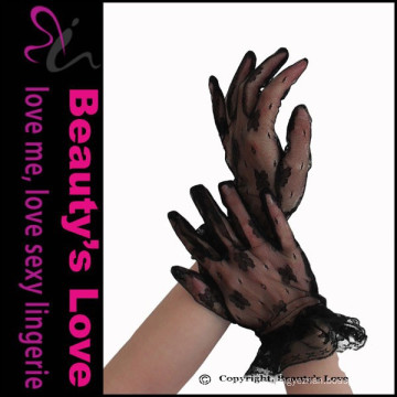 Beauty`s Love Hot Sale Sexy See Through Lace Women Gloves